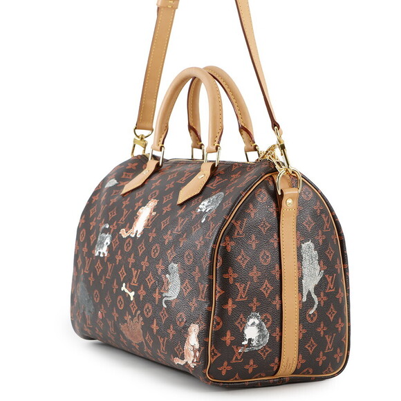 Louis Vuitton Monogram Catgram Speedy Bandouliere Handbag Bag - Picture 2 of 11